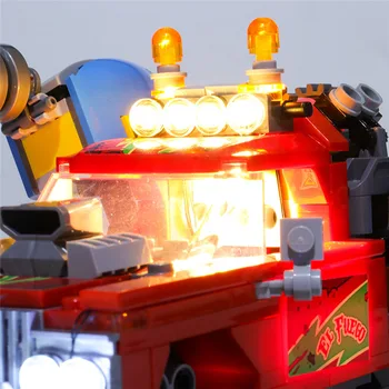 USB Powered Stavebných Blokov LED Osvetlenie Držiak pre Skryté Bočné El Fuego je Stunt Truck 70421 (Iba LED Svetlo, Nie je Blok Kit)