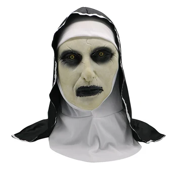 Horor Mníška Maska Halloween Oblečenie Strašidelné Zombie Ducha Halloween pre Ženy Strašidelný Demon Mníška Strany Rekvizity