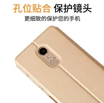 Xiao Redmi 5 Plus Prípade Redmi 5 5A flip Cover okna PU Kožené jasné, predné Prípade Xiao Redmi Poznámka 5 priesvitné plátno