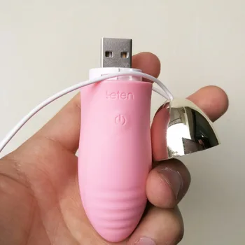 Leten Silikónové Bezdrôtové Diaľkové Ovládanie vibrátor, Nepremokavé USB Nabitá masér sexuálne Hračky Pre Ženy