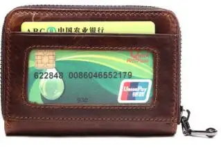 Nové pánske univerzálne kožené orgán taška mužov a ženy, kožené peňaženky banka držiteľa karty
