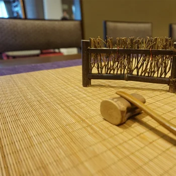 Bambusové Stôl Runner Placemat Čaj Rohože Pad Strop Dekor Delič Opony Domov Kaviareň Reštaurácia Dekorácie