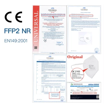 Aisin Nemecko Balenie 10-50 KS Originál CE Certifikované FFP2 Maska Vysokej Kvality 5 Vrstva Filter protiprachová Jednorazové Masku na Tvár
