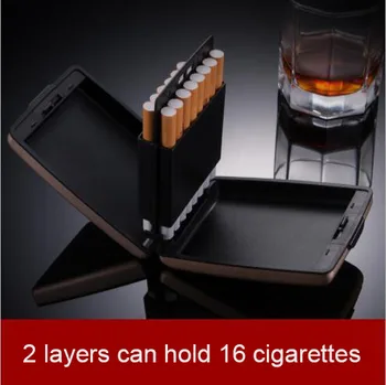 ZOBO cigarrette kovové puzdro Nádherné, hydroizolačné, tvorivé mužov cigarety okná sa môžu držať 16 ks cigariet fajčenie darček