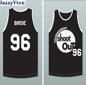 2019 nový dizajn, film, Basketbal Jersey mužov výšivky retro Birdie Strieľať Von Basketbal Jersey 96 Stitched
