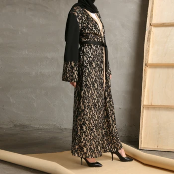Kaftan Dubaj Abaya Kimono Cardigan Moslimských Hidžáb Oblečenie Turecko Dlho Afriky Šaty Pre Ženy Kaftane Župan Femme Islamské Oblečenie