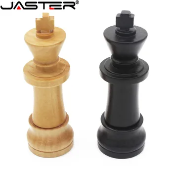 JASTER hot predaj Drevených International chess reálne možnosti palcom jednotku USB 2.0 4GB/8GB/16GB/32GB/64GB USB flash disk