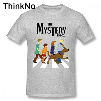 Pre Mužov Tees Scooby Doo Abbey Road T Shirt Čistej Bavlny T-Shirt Plus veľkosť Hot predaj Nový Príchod Krátkym rukávom