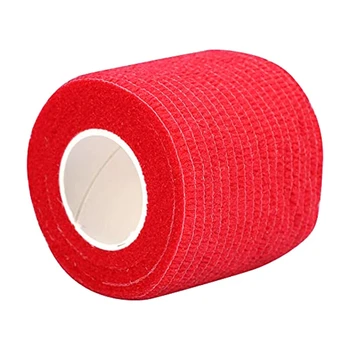 12pcs červená farba obväz roll self-stúpencom integrované pásky silné športové zápästie pásky samolepiace pre tetovanie kryt príslušenstvo
