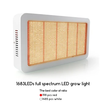 500W LED Rásť Svetlo celé Spektrum Phytolamp Rast Rastlín Lampa pre vnútorné vegs hydroponics rásť stan skleníkových Teplé Svetlo
