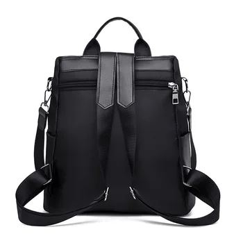 Ženské taška 2020 batoh dvojité ramenné Waterproof Black krásne veľké kapacity jednoduché módy prímestských Oxford tkanina