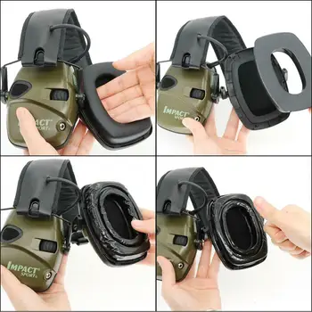 Taktické elektronickú ochranu ochranu sluchu chrániče sluchu slúchadlové podložky pre taktické elektronické streľba poľovníckych headset