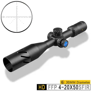 Discovery HD 4-20X50SFIR FFP Odbory, Vysoký Výkon Hunt Zbraň Snímania Optické Mieridlá Riflescopes Prvý Ohniskovej Rovine Zámok Veže