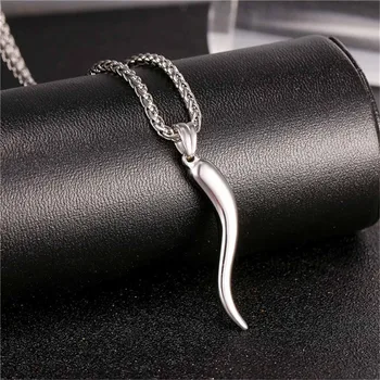 Jednoduché čierne korenie chilli náhrdelník pre mužov, ženy, dar, nový unikátny dizajn z nehrdzavejúcej ocele zeleniny šperky VEĽKOOBCHOD P2407G