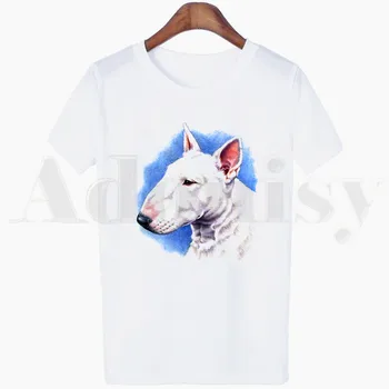 Bull Teriér, Pes, Pet Dizajn Zábavné Tričká dámske tričko Krátky Rukáv Žena Topy Tees Harajuku Móde Vintage