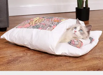 Mačka spí bagPet matKennelCat litterPet quiltCat suppliesPet houseDog spanie bagCat dom