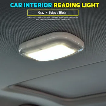Interiéru vozidla Strechou Dome Svetla na Čítanie, USB Nabíjateľné Stropné Svietidlo W/Magnet vysokej kvality