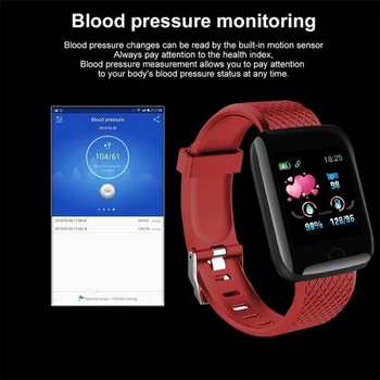 116 Plus Smart Hodinky Srdcovej Frekvencie Monitorovanie Krvného Tlaku Inteligentný Náramok Lacné Behu Na Vzdialenosť Kalórie Športový Smart Band