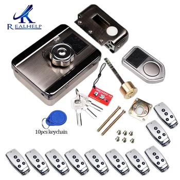 Domov smart lock office keyless lock bezpečnostné dvere proti kopírovaniu čip zámok kvalitný zámok podpora AA batérie ID prstom zámok karty