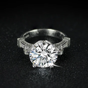 LUXUSNÉ retro originálne pevné reálne 925 Sterling Silver Veľké Prstene Pre Ženy, Svadobné Zapojenie prst šperky R1805S