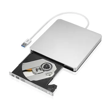Externé Slim USB 3.0, DVD Napaľovačka diskov DVD-RW, VCD, CD-RW Napaľovačka Jednotka jednotka superdrive Prenosný pre Apple Mac MacBook Pro Air iMAC PC