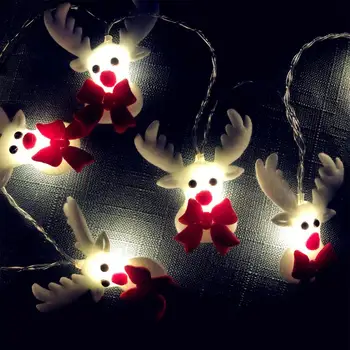 Vianočné LED Svetlá Rozprávkových Svetiel Batérie Svetlo Svetlá na Vianočný Stromček Xmass Dekorácie Pre Domov Darčeky na Nový Rok Navidad 2021