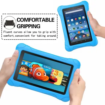 Anti-jeseň EVA Tablet Kryt puzdro pre Amazon Oheň 7 5. Gen/7. Gen 2017/9. Gen 2019 Anti-slip Deti Bezpečné 7 Palcový Tablet Prípade