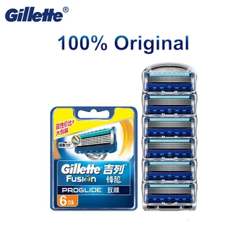 Gillette Fusion ProGlide žiletky Bezpečnosti Holenie Kazety Britva Náhradné žiletky Pôvodné s presný zastrihávač 5 Vrstiev