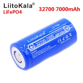 Nové LiitoKala Lii-70A 3.2 V 32700 7000mAh LiFePO4 Batérie 35A Kontinuálne Vypúšťanie Maximálne 55A Vysoký výkon batérie Značky