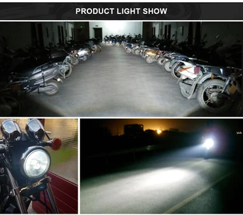 AUXITO 9003 H4 Viedol Motocykel Svetlometu 12V H4 Led Moto Žiarovky 16000LM Super Jasná Biela 6500K Motorke Hlavy Lampy Príslušenstvo