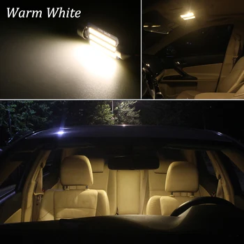 KAMMURI 14pcs Biela bez Chýb Pre Vauxhall Opel MOKKA / MOKKA X J13 Interiérové LED Svetlo + špz na Čítanie Súprava (2012+)