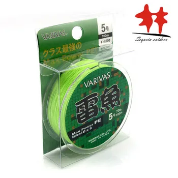 8 Stojany linka: VARIVAS značky Svetlo Zelená 8 weaves Max. Výkon PE pletená vlasec Japonsko L 20-110lb Dobrej Kvality