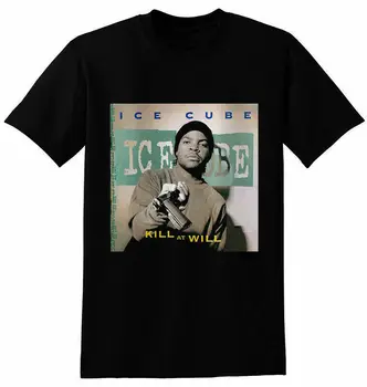 Ice Cube Zabiť Bude Gidan Čierna Biela Mužov Unisex Všetky Veľkosti Tričko