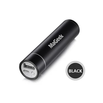 MaGeek 3350mAh Prenosné Nabíjačky Napájacie Banky Záložné Napájanie Externú Batériu pre iPhone Samsung Xiao Všetky Telefónne [Black]
