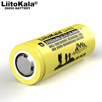 1pcs LiitoKala Lii-S8 Nabíjačka pre 3,7 V 18650 Li-ion 1.2 V, AA NiMH 3.2 V+ 4pcs Lii-51S 26650 5100mAh Nabíjateľné batérie