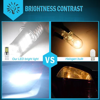 4x 7443 T20 W21/5W LED Svetlo Pre DRL LED Denných prevádzkových Žiarovky pre BMW E46 E36 E39 E60 E90 E91 E92 G30 E87 E83 E53 X3 X5