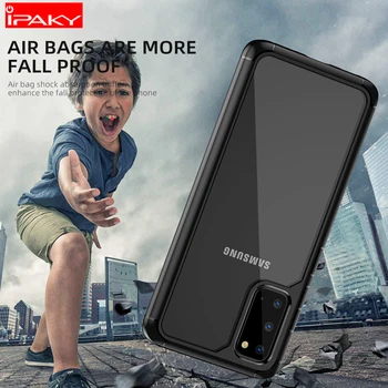 Pre Samsung S20 Prípade iPaky S20 Plus Silikónové Akrylátové Hybrid Shockproof Transparentné puzdro pre Samsung S20 Ultra Prípade