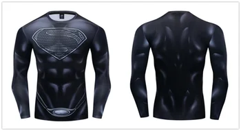 2020 Novej Svalovej Cosplay Kostým Premium 3D Vytlačené Kostým Kompresie T-shirt Finess Telocvični Rýchle Sušenie Tesný Topy