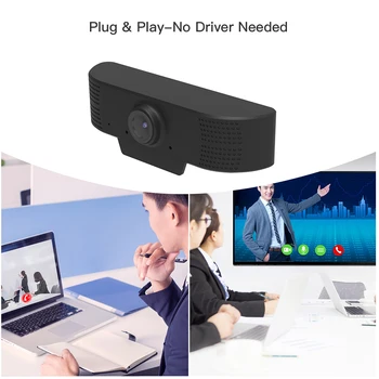 Počítač HD 1080P Webkamera USB 2.0 Video, Webkamera Kamera Vstavaný Mikrofón Automatické Nastavenie Obrazu COMS Webovú Kameru pre Office Hra