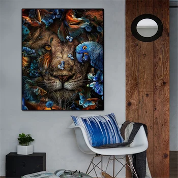 Plátno Maľby Zvierat Moderné Nástenné Art Plagáty Vytlačí Tiger, Leopard Domov obrazov na Stenu pre Obývacia Izba Domov Stenu Cuadros Dekor