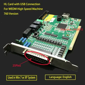 WEDM Originál HL Kartu USB Drôt Cut Systém Kontroly Rada Win 7 pre CNC EDM Vysokej Rýchlosti Stroja