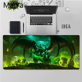 Maiya Najvyššej Kvality World of Warcraft Illidan Jedinečnú Plochu Pad Hry Mousepad Doprava Zadarmo Veľké Podložku pod Myš, Klávesnica Mat