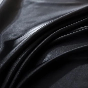 Lanlika Luxusné Noble Black Hodváb Plochý List Posteľná Bielizeň Hodvábne Kráľovná King Bed List Mäkké Obliečka Na Vankúš Bytového Textilu Doprava Zadarmo