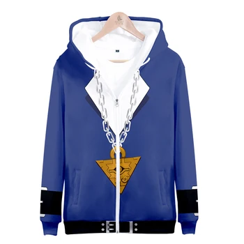 2020 populárne streetwear Yugioh Charakter Jednotné 3D plánom zip mikiny pánske hoodie chlapca s kapucňou dámy bežné mikina na zips