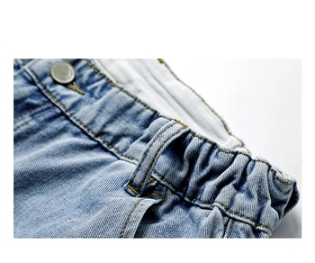 Plus Veľkosť Jeans 2020 Nové pánske Elastický Pás voľný Strih Denim Hárem nohavice mužskej módy tlače hip hop Členok Dĺžka Džínsy 42 46