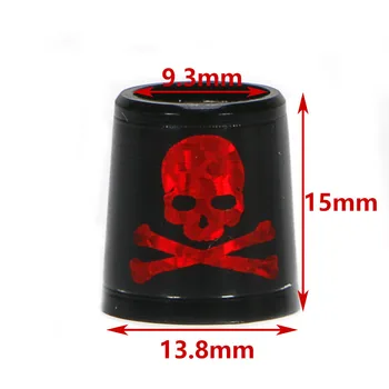 Doprava zadarmo GOLF kovanie pre žehličky a kliny spec : vnútorné * vyššia* vonkajšia veľkosť 9.3 *15*13.8 mm, čierna s červenou Lebkou