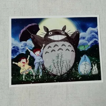 Totoro Dekorácie Patch Tkaniny Pre Šitie Dekorácie Polohy Handričkou Hayao Miyazaki Maľovanie Vzory Patchwork 7pcs Obyčajný