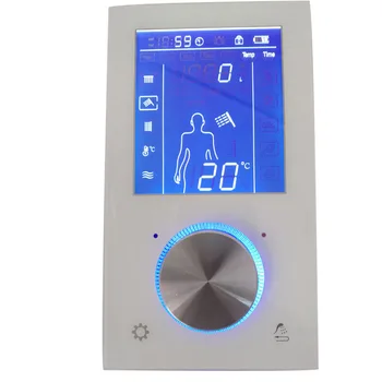 Inteligentný Termostat Sprcha Systém Ventil LCD Displej Sprchovací Panel Dotykový Displej Kúpeľňa Zmiešavacie Batérie, Steny Skryté 2/3 Funkcie