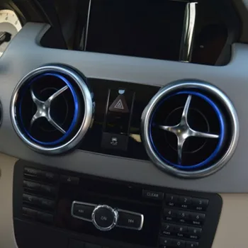Auto AC prieduch trim krúžok nálepky na Mercedes benz SLK SLC R172 SLK200 SLK250 SLK350 GLK X205 klimatizácia zásuvky dekoratívny kryt