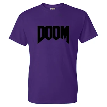 2020 Módne Hra T-Shirt DOOM Farbou List Vytlačený Muži Ženy Bežné Streetwear Bavlnené Tričko Trendy Tričko Unisex Tričko